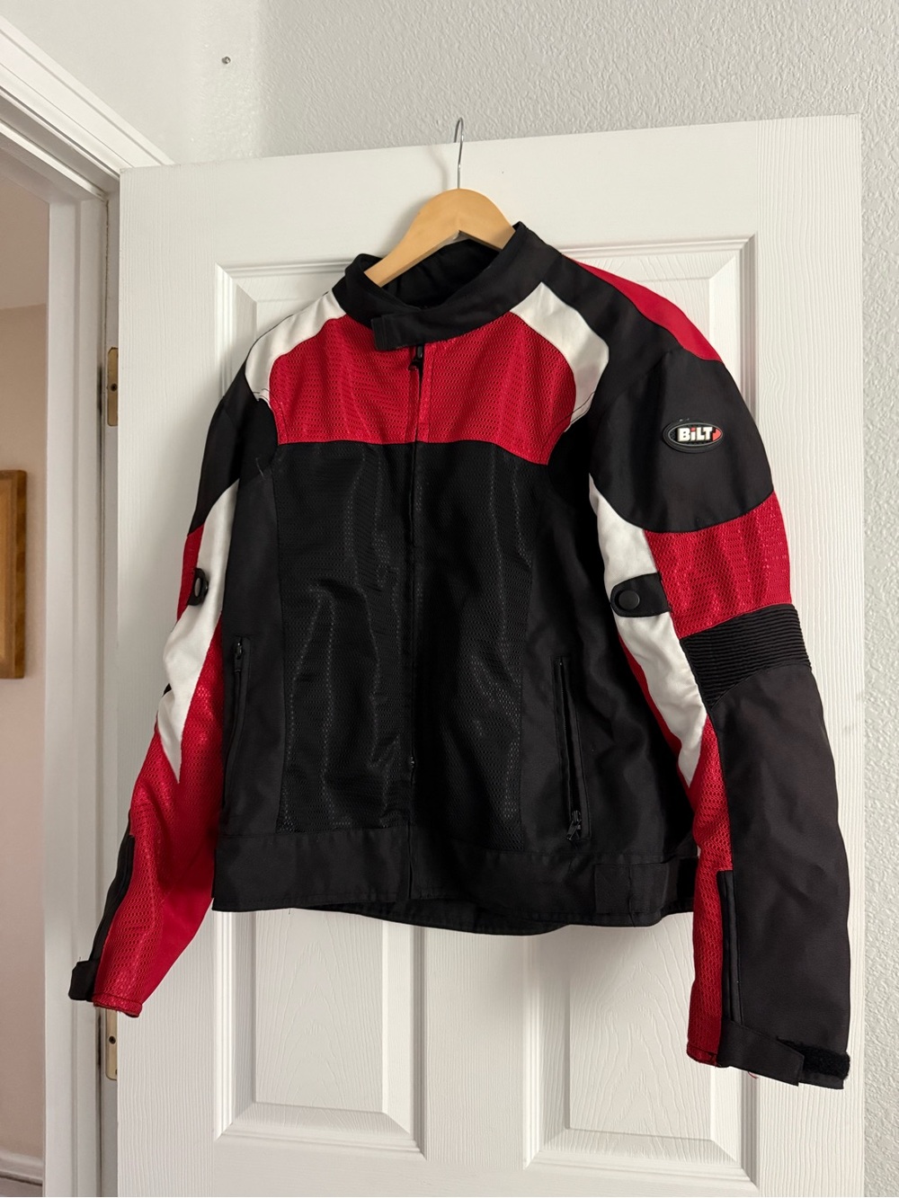 BILT Men’s Red & Black Sport Motorcycle Jacket